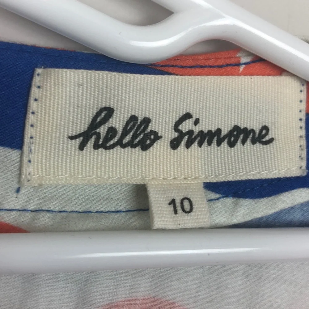 Gorgeous designer Hello Simone cotton dress size 10 - new - Picture 2 of 8